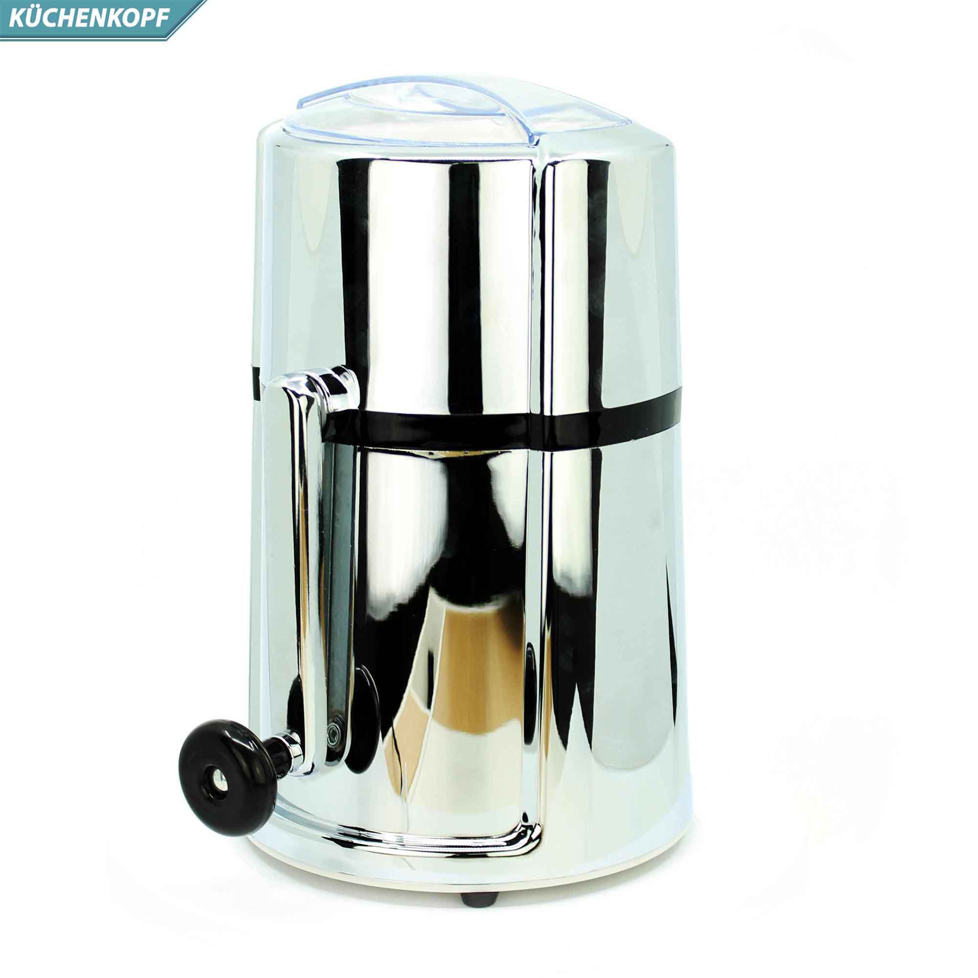 Eisbär Krawall Anklage standmixer ice crusher test Burger Mundstück