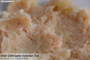 ESGE Gastro Stabmixer Fleisch & Käse Ergebnis