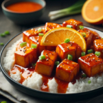Veganes Orange "Chicken" aus Tofu